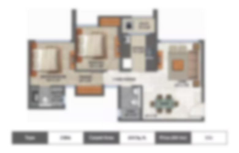 Baya Andheri East 2bhk floor plan