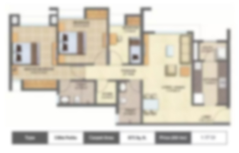 Baya Andheri East 3bhk floor plan